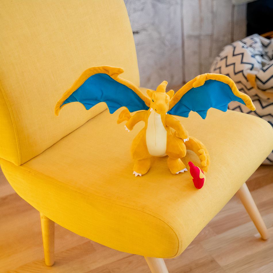 Peluche Méga Dracaufeu Y - Douce Enfant Collection Pokémon