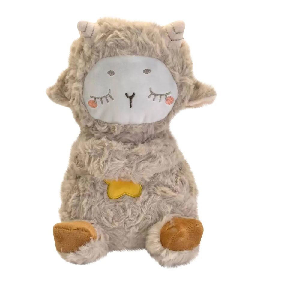 Peluche doudou mouton berceuse pour un sommeil apaisant