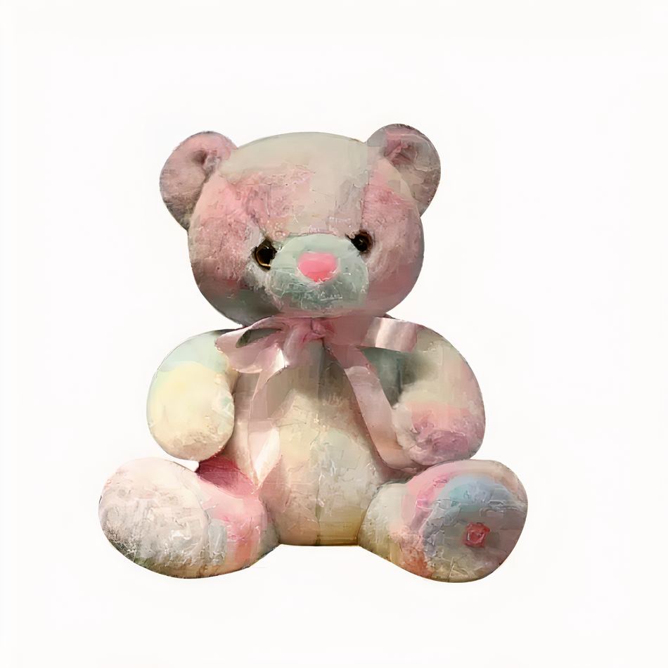 Veilleuse peluche ours colorée pour chambre d'enfant