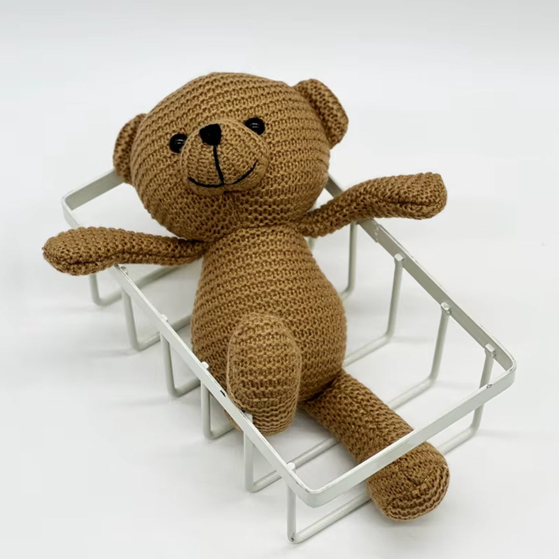 Peluche ours crochet doux - Artisanat fait main pour enfant