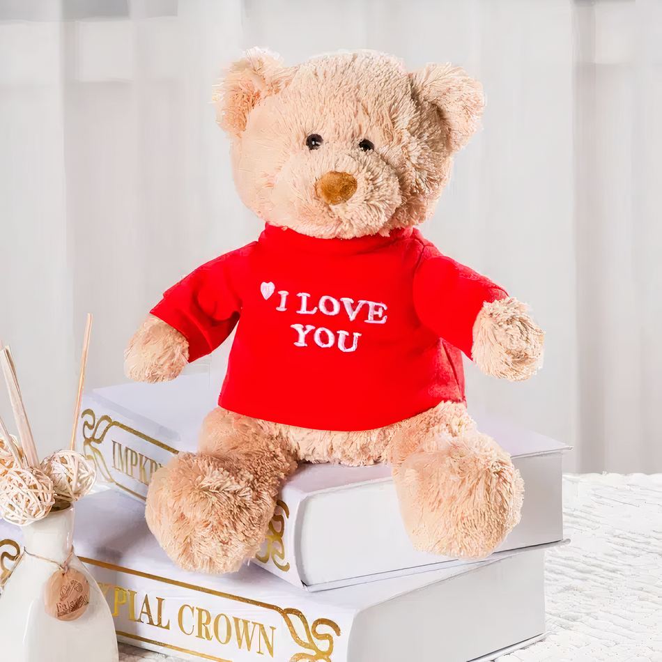 Peluche Ourson Doux - Message Amour - Cadeau Romantique