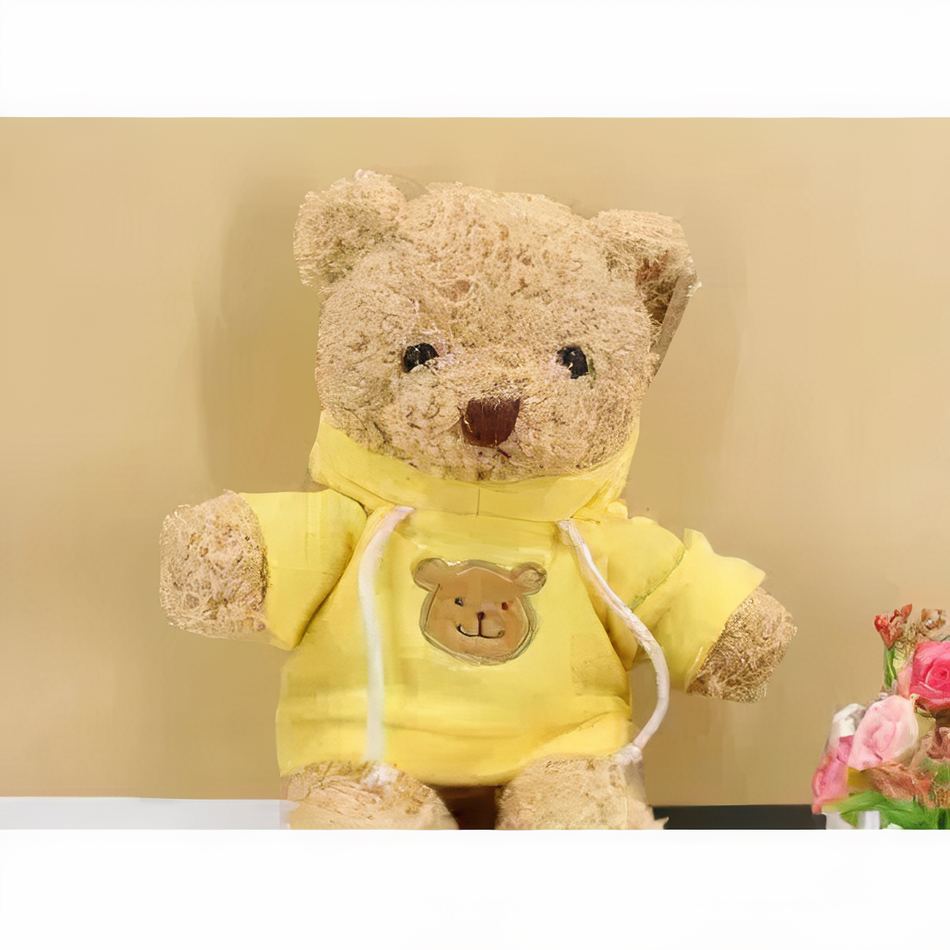 Peluche Ourson Jaune Doux - Hiver Câlin Enfant