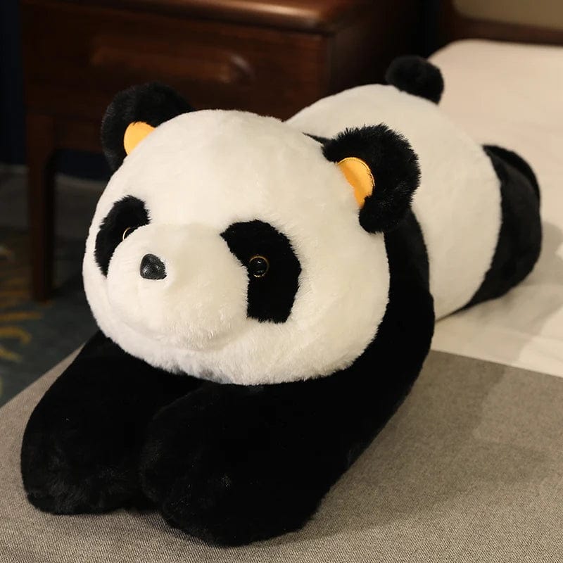 Peluche panda géant allongé