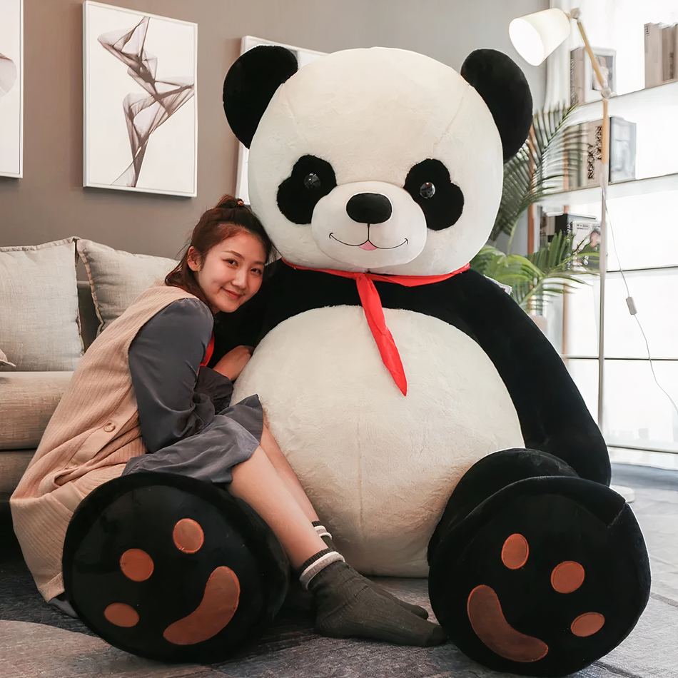 Peluche Panda Géant Scout - Doux Compagnon Câlin pour Enfant