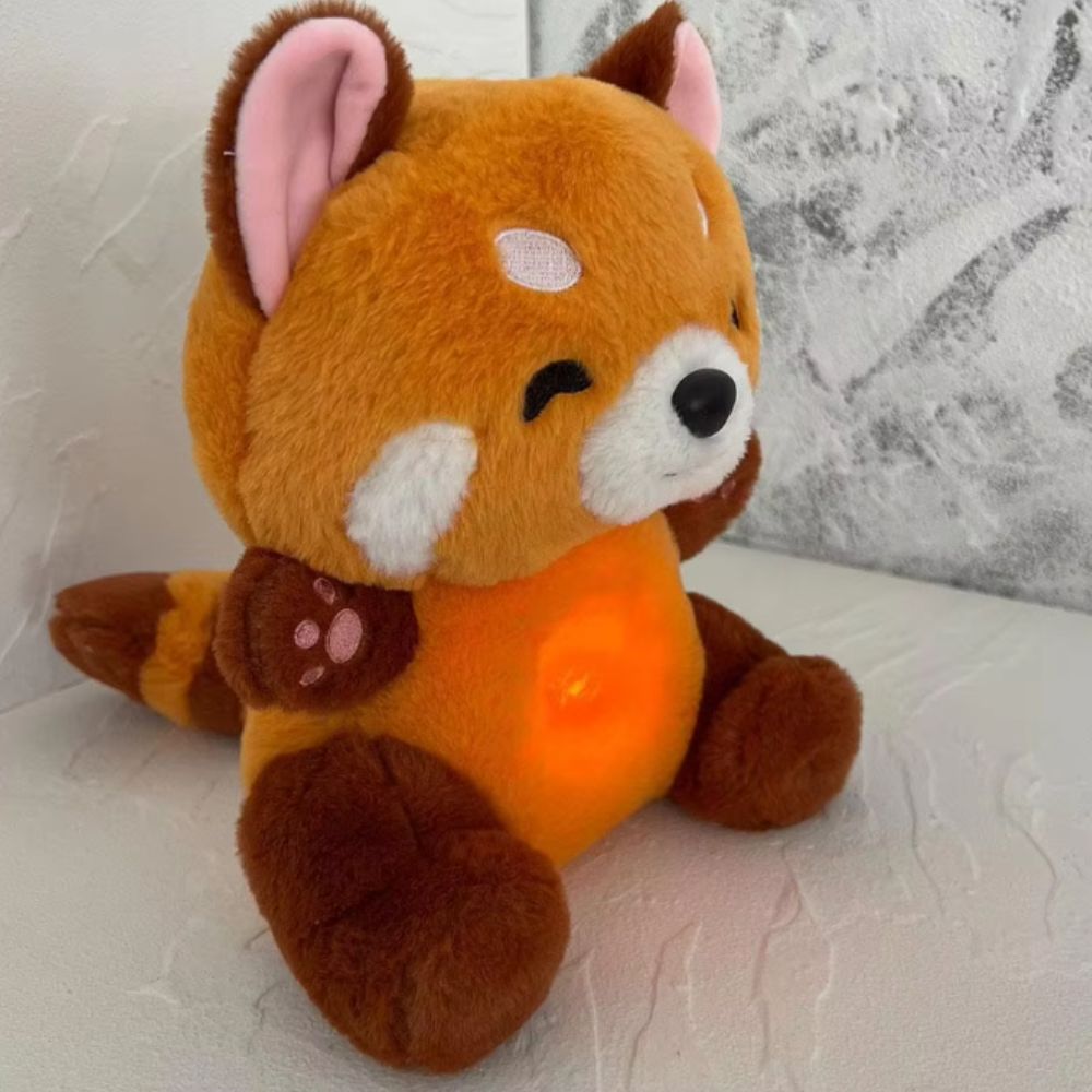 Peluche Panda Roux Doux - Berceuse Apaisante pour une Nuit Paisible