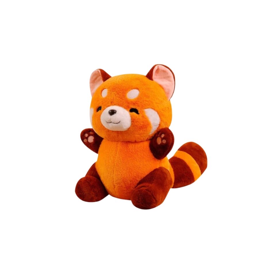 Peluche panda roux câlin pour une déco enfantine douce