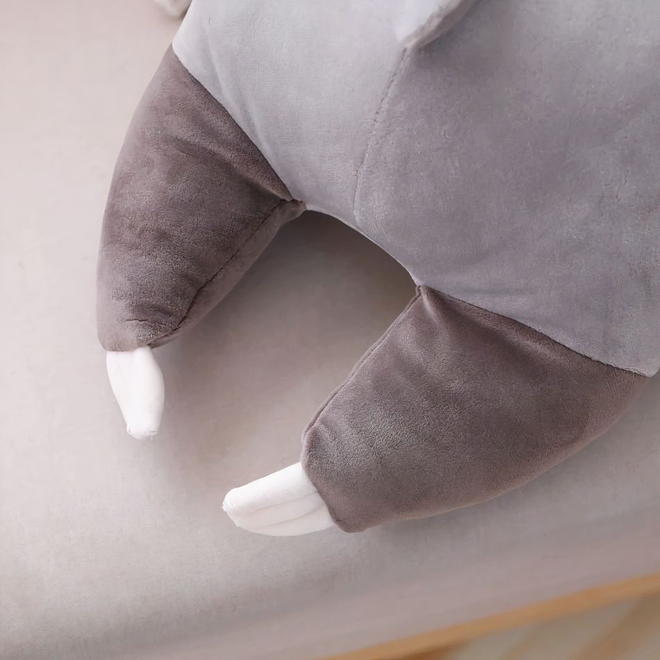 Peluche Paresseux Gris Doux Cocooning d'Hiver