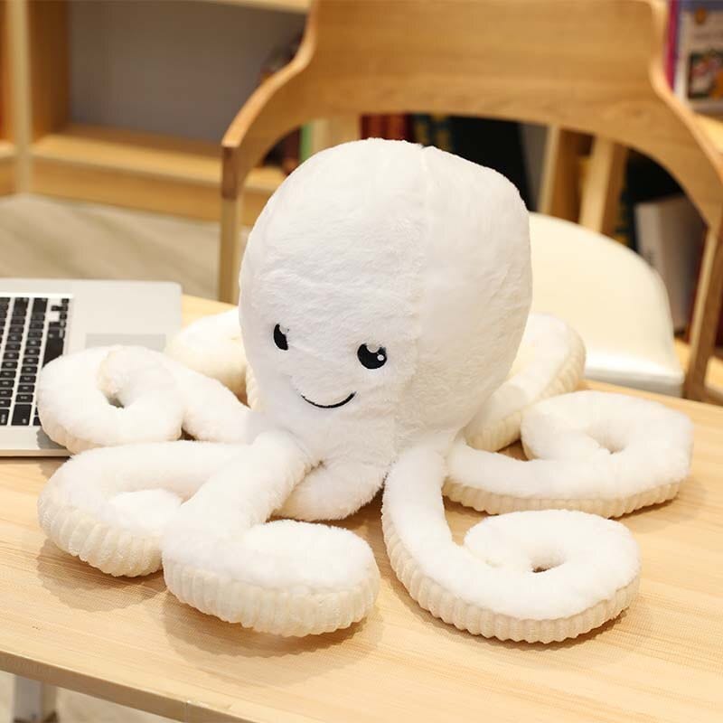 Peluche OctoJoue contente et colorée