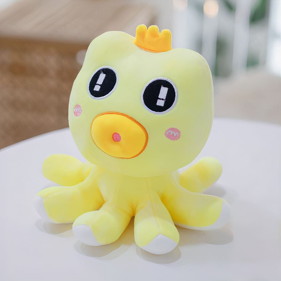 Peluche pieuvre Océlaine douce pour enfant