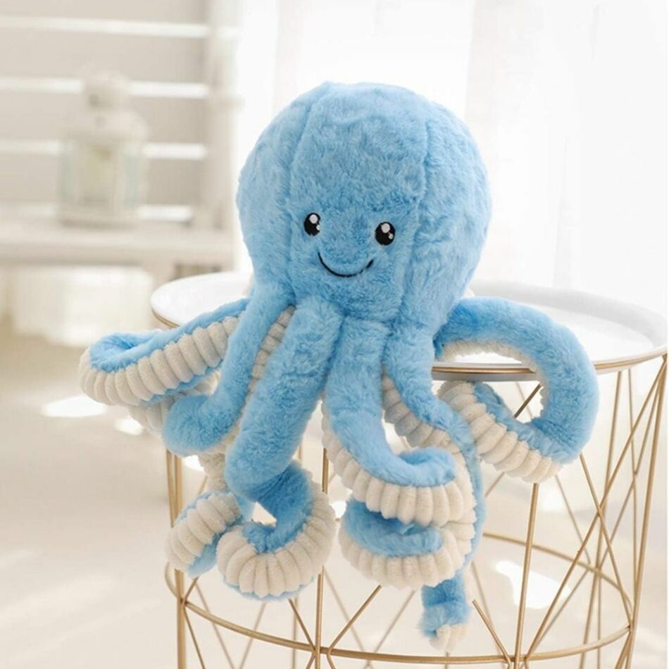 Peluche pieuvre douce multicolore - Câlin océan