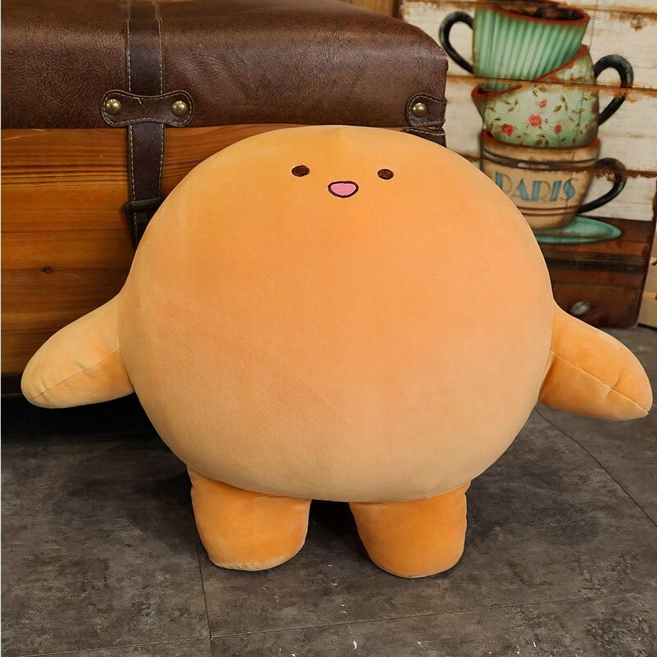 Peluche octopus Kirby orange tout doux câlin enfant