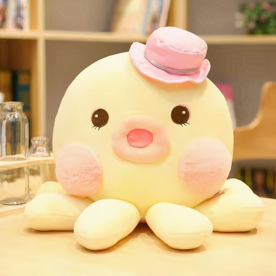 Peluche pieuvre mignonne et douce en coton câlin océan