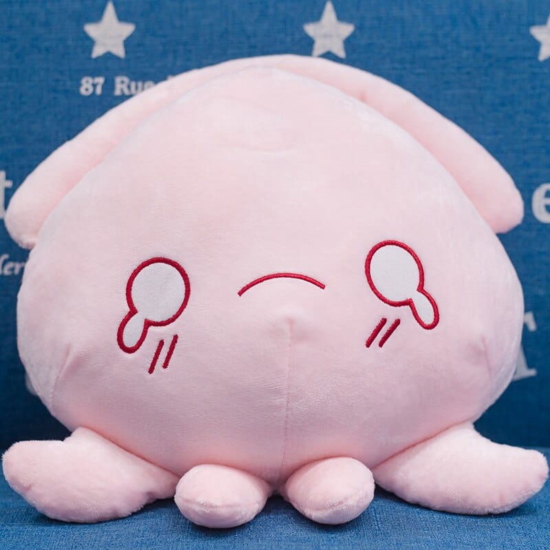 Peluche Octoire Rose Expressive