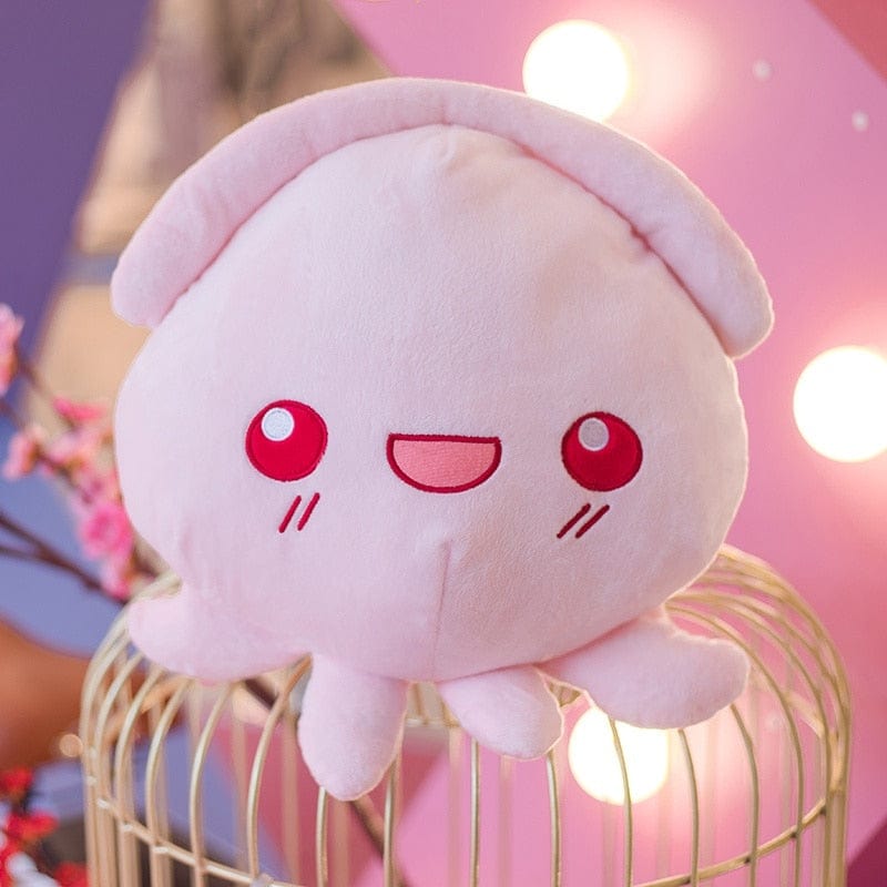 Peluche Octoire Rose Expressive