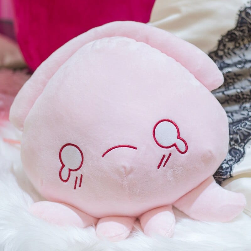 Peluche Octoire Rose Expressive