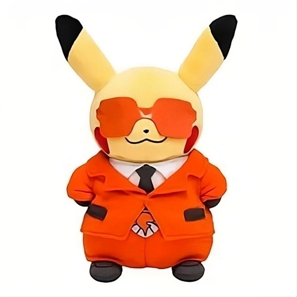 Peluche Pikachu - Adorable Costume Rouge - Enfant Câlin