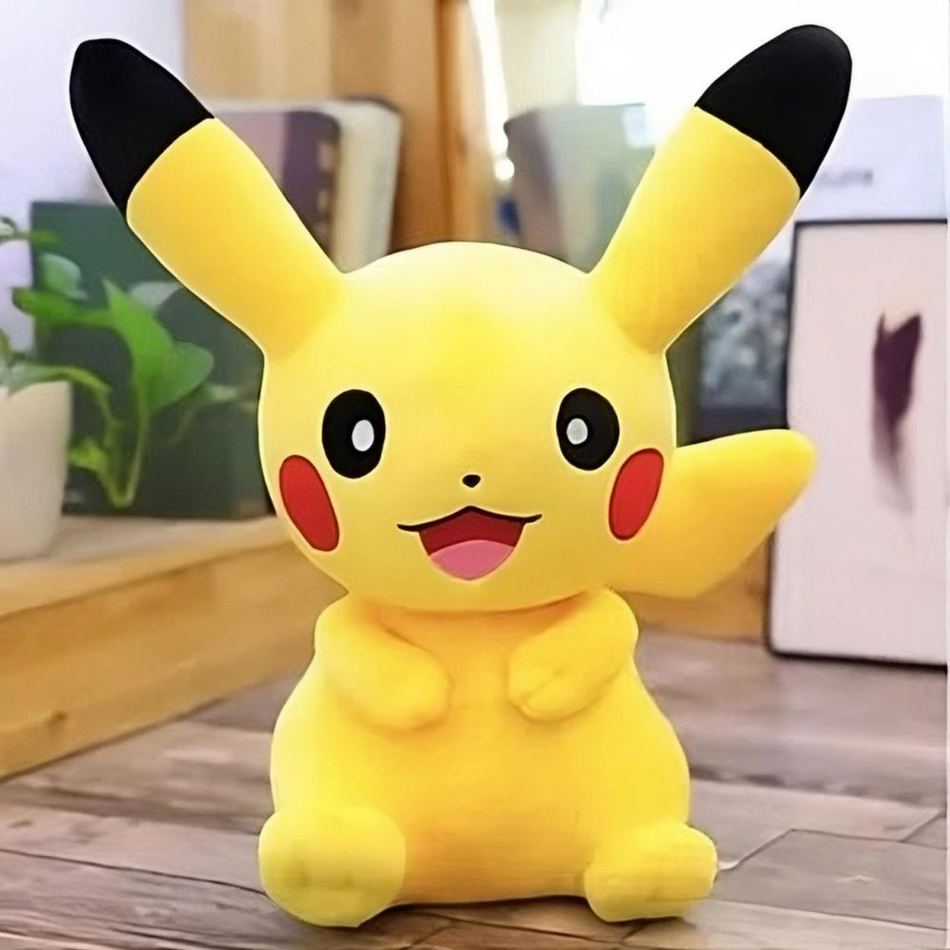 Peluche Pikachu Jaune Doux pour Chambre d'Enfant Kawaii