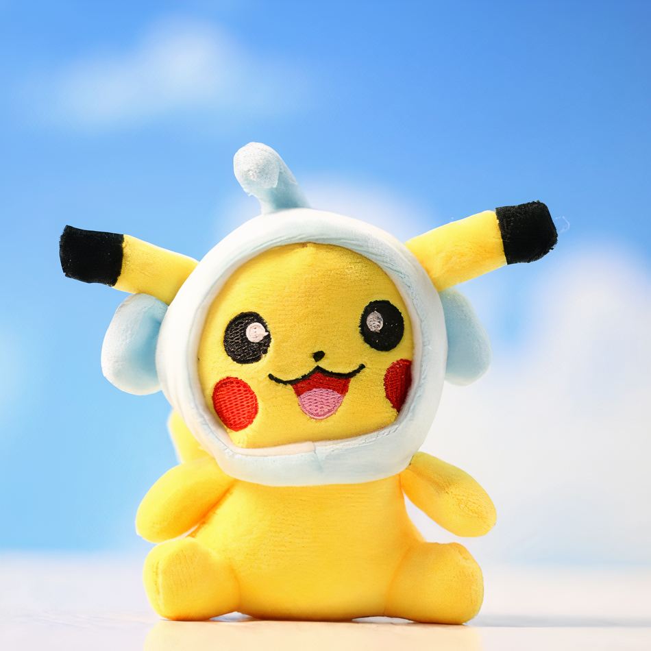 Peluche Pikachu porte-clés enfant Pokémon doux
