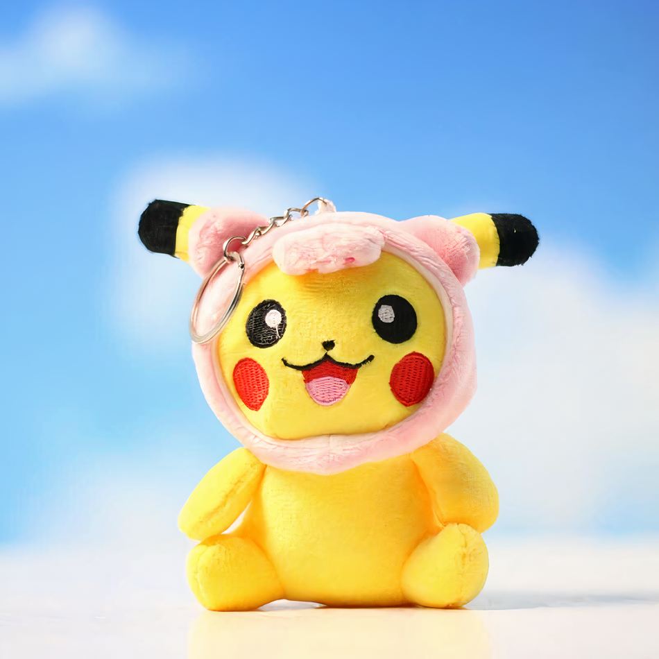 Peluche Pikachu porte-clés enfant Pokémon doux