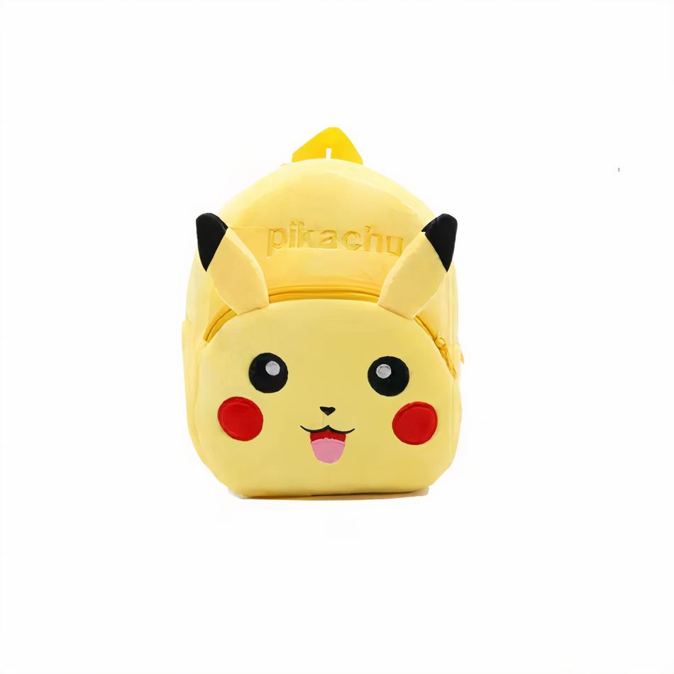 Sac à dos Peluche Pikachu, doux et jaune électrique pour enfant