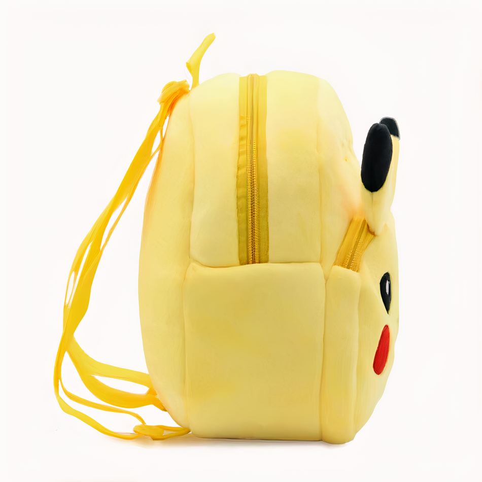 Sac à dos Peluche Pikachu, doux et jaune électrique pour enfant