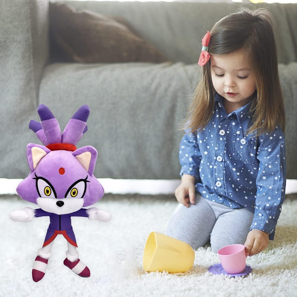 Peluche Princesse Blaze Chat Doux Sonic Câlin Bébé