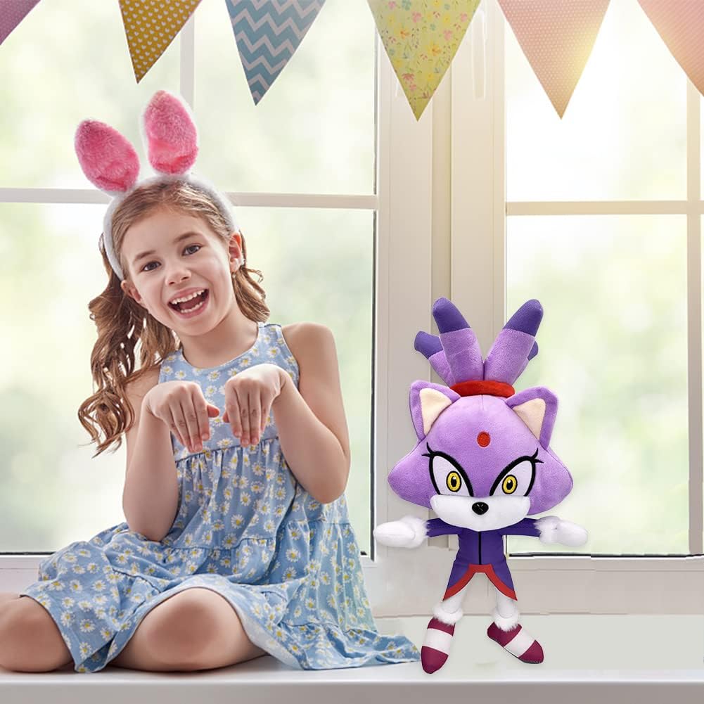 Peluche Princesse Blaze Chat Doux Sonic Câlin Bébé