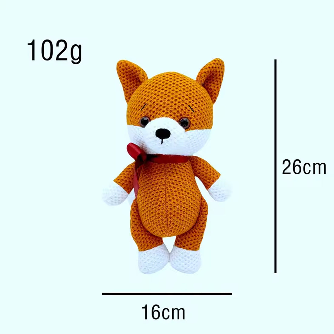 Peluche Renard Crochet - Doux Animal de la Forêt