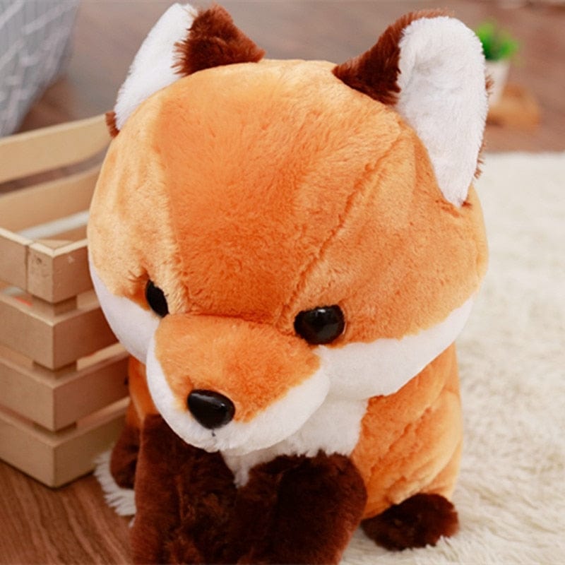 Peluche renard mignon avec une tête XL
