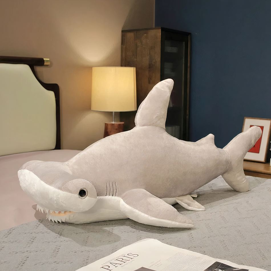 Peluche requin marteau géante océan câlin.