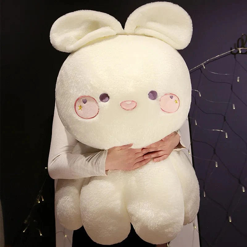 Peluche réversible Lapin Blanc Affectueux