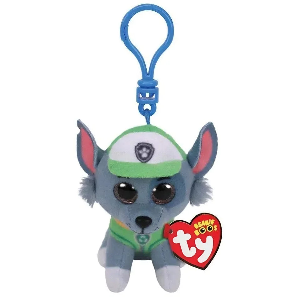 Peluche Rocky Pat Patrouille - Porte-clé pour enfant, douceur garantie