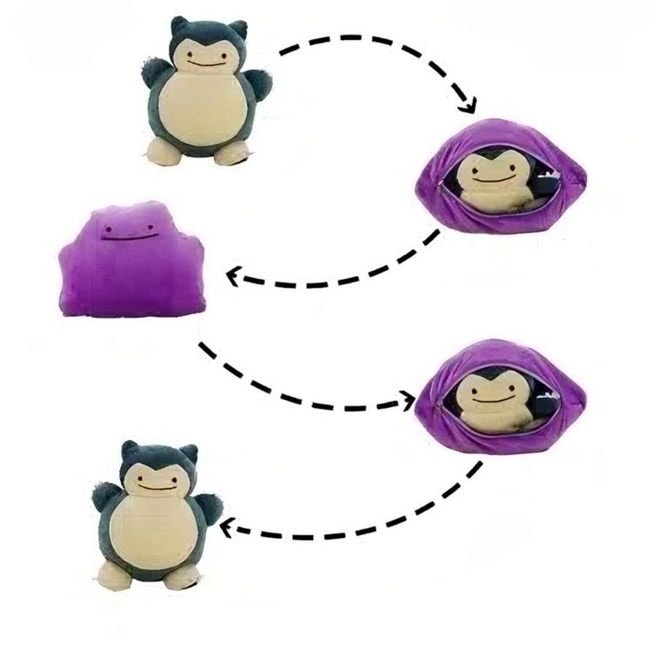 Peluche Ronflex Oreiller Réversible Doux & Détente