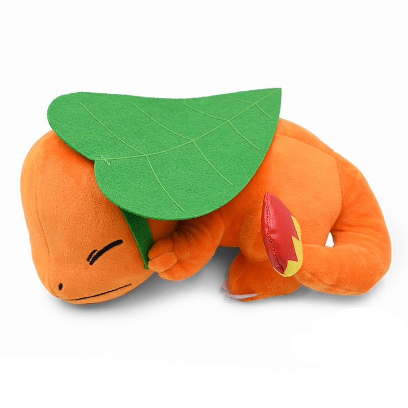 Peluche Salamèche câline kawaii douce et endormie pour enfant
