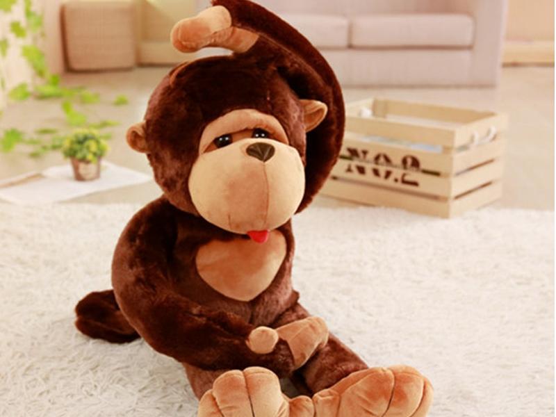 Peluche singe doux pour enfant câlin et de la jungle