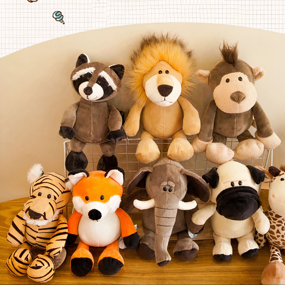Peluche Singe Marron Doux pour Enfant Jungle Câlin