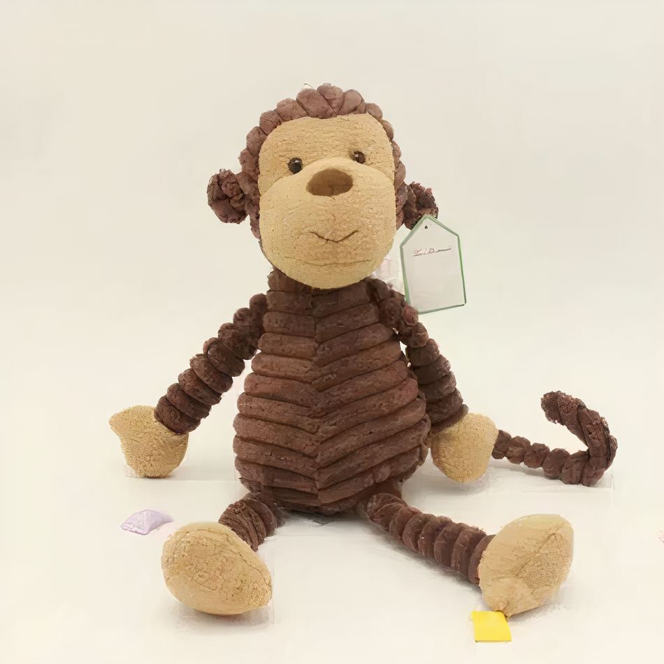 Peluche Singe Marron Doux - Jungle Câlin Enfant