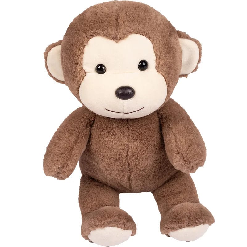 Peluche singe marron adorable