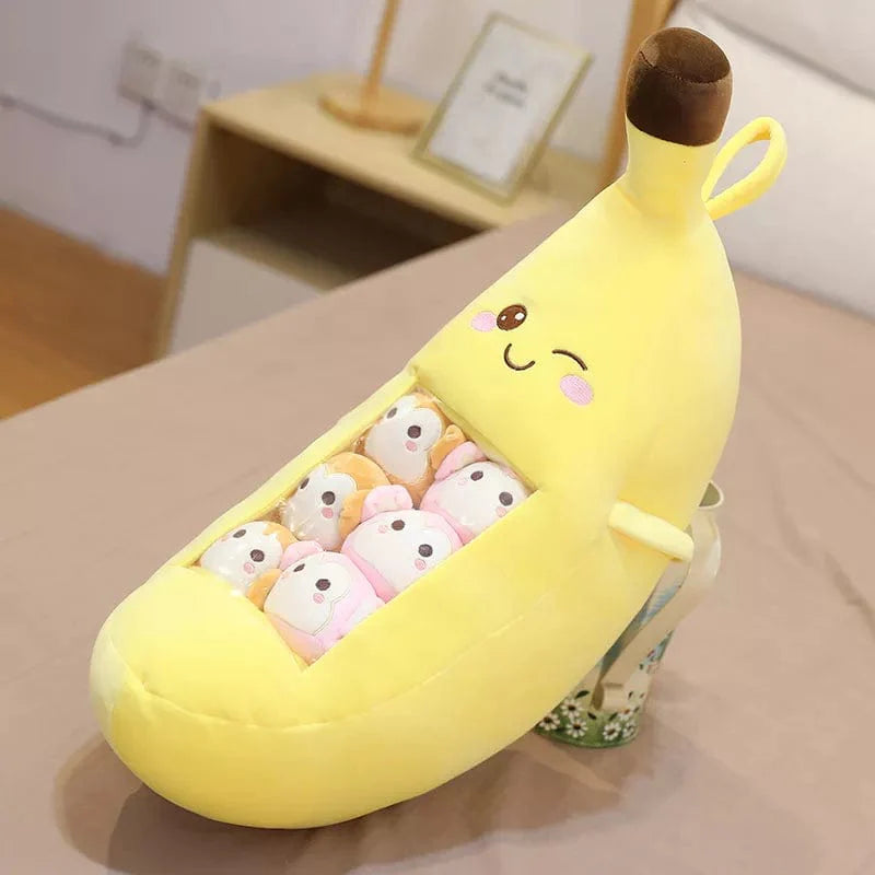 Squishmallow Banane Géante - Peluche de Collection