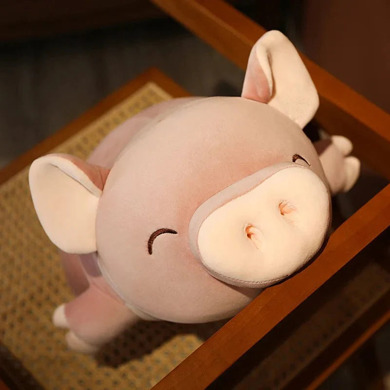 Peluche squishmallow cochon à la truffe généreuse