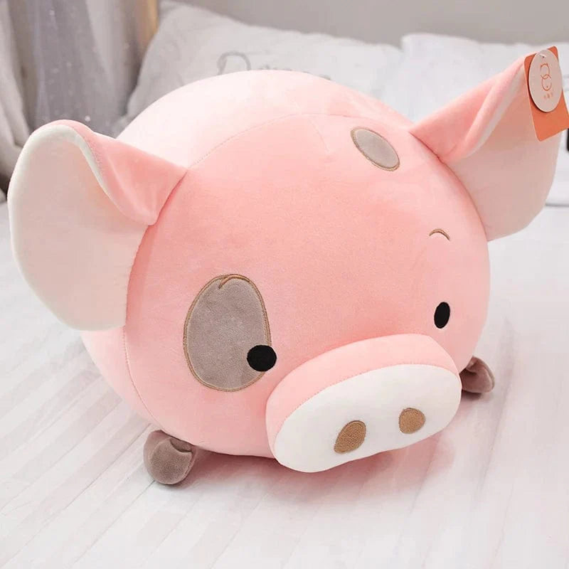 Peluche Squishmallow Cochon Rose Tacheté