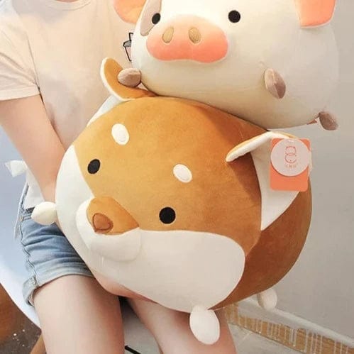Peluche squishmallow shiba inu gourmet