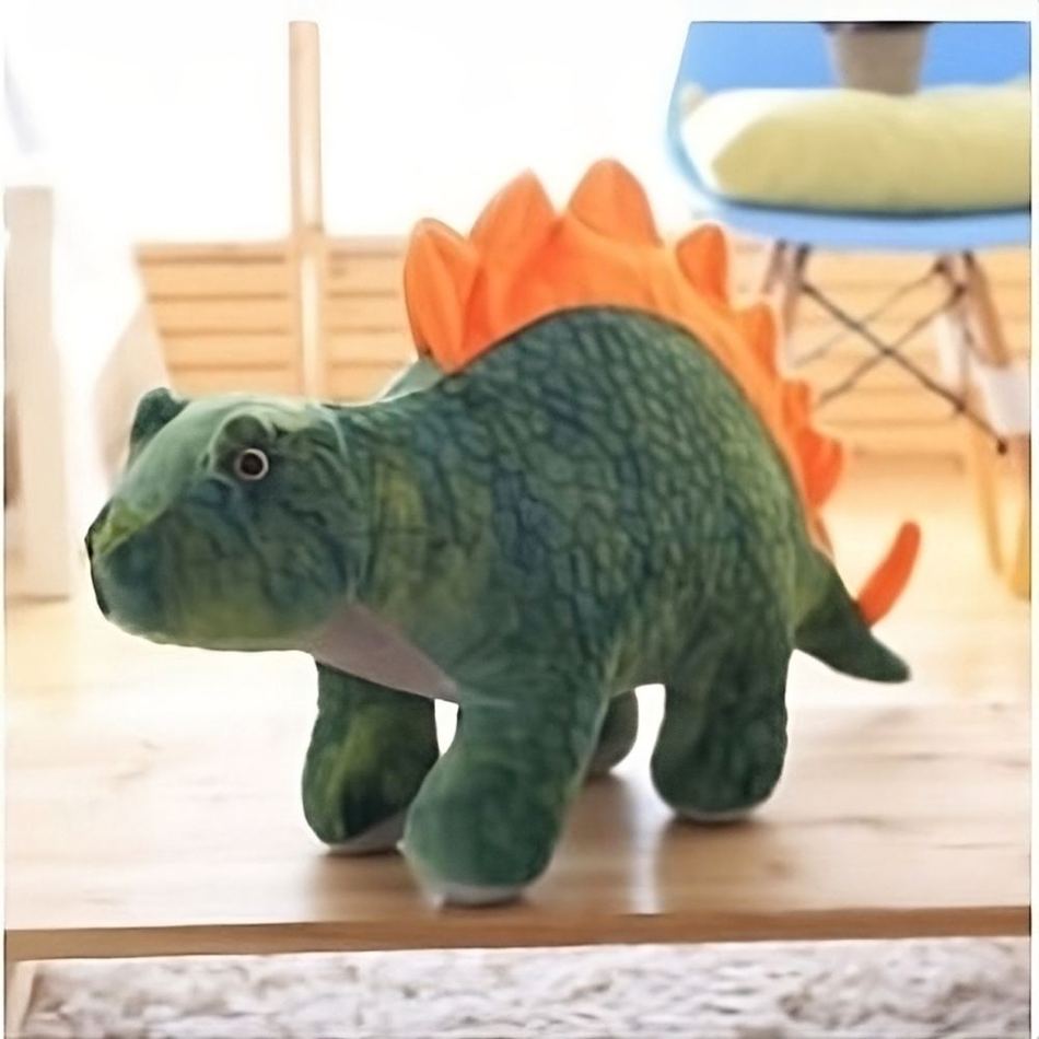 Peluche Stégosaure Vert Doux - Dino Câlin pour Enfant