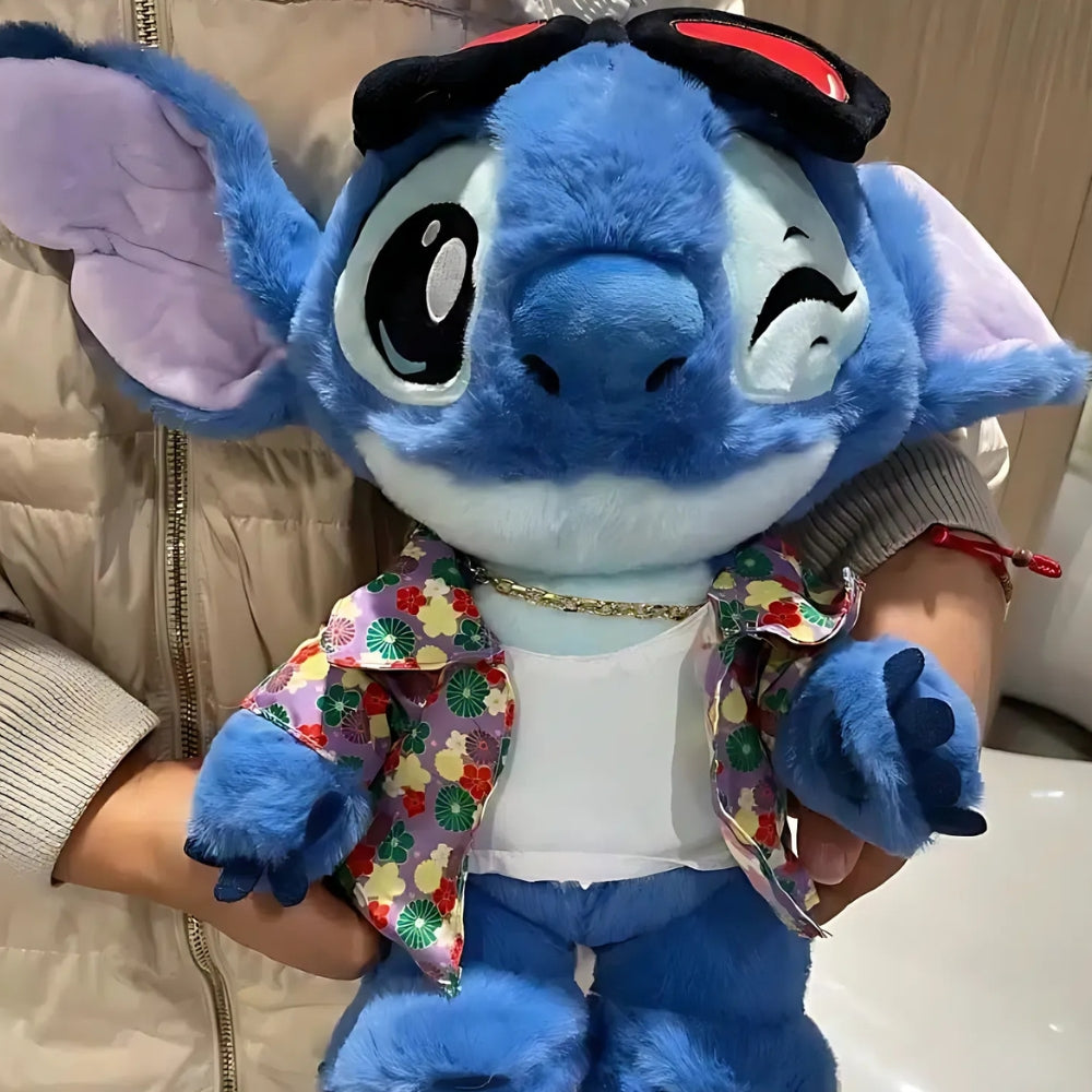 Peluche Stitch Fleurs Tropicales - Douce et Câline pour Enfant