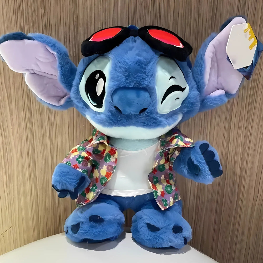 Peluche Stitch Fleurs Tropicales - Douce et Câline pour Enfant