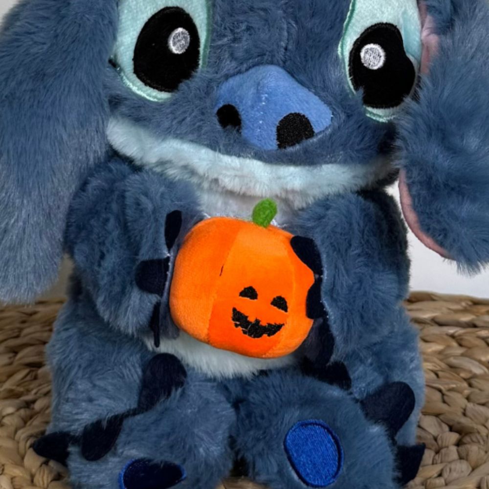 Peluche Stitch Halloween citrouille décorative