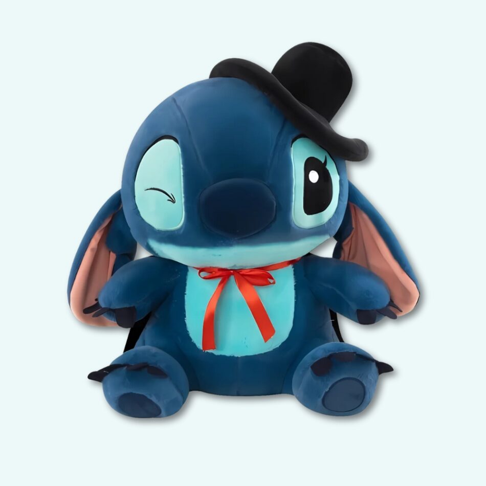 Stitch Magique Peluche avec Cape et Chapeau Melon Doux