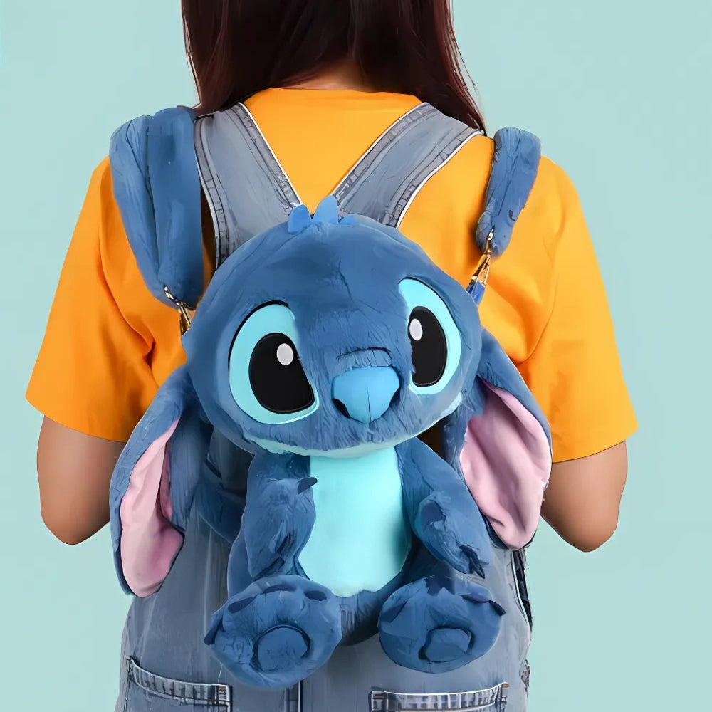 Sac à dos Peluche Stitch doux univers Disney pour enfant
