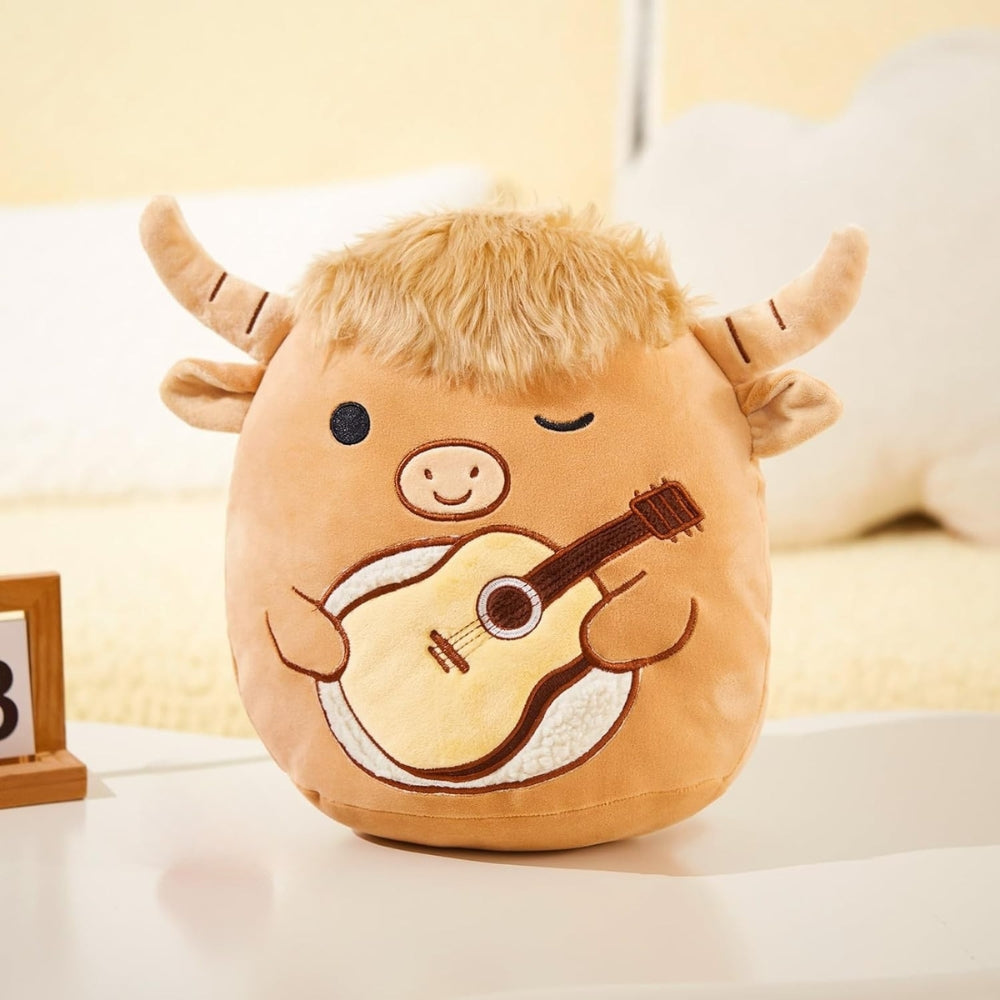 Squishmallow Peluche Taureau Musicien