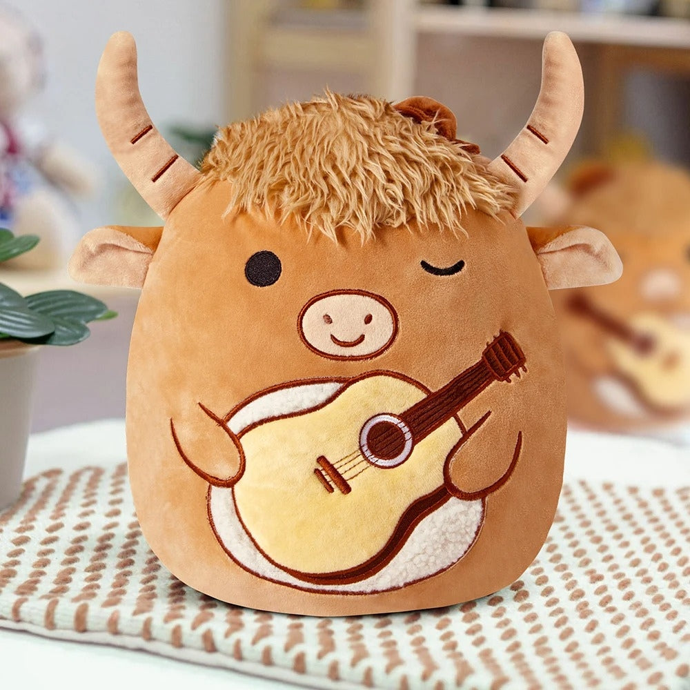 Squishmallow Peluche Taureau Musicien